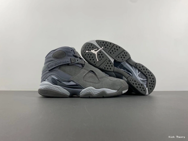 Kicktheory Grey Retro 8 305381-014 Jordan Cool 0730